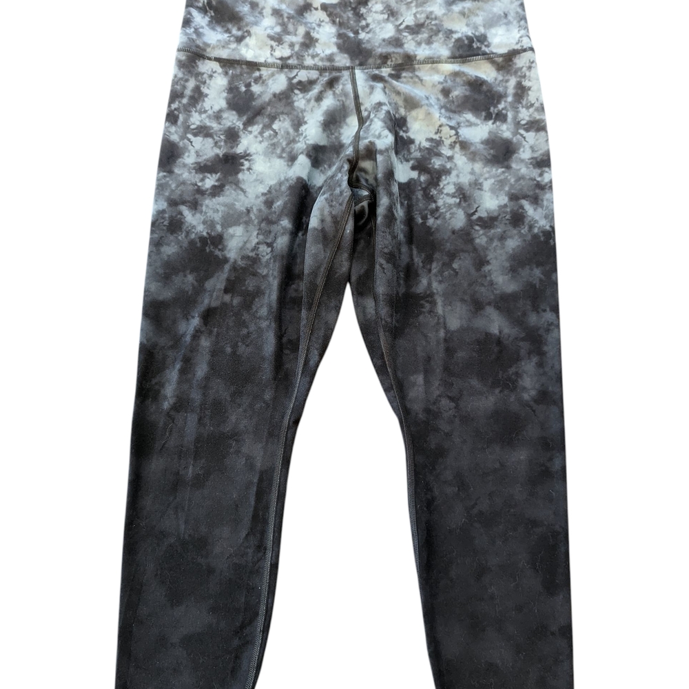 Athleta Gray Tie-Dye Elation Tights